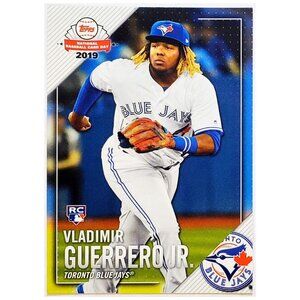 VLAD GUERRERO JR ROOKIE 2019 TOPPS NATIONAL BASEBALL CARD DAY #NTCDG-2 BLUE JAYS